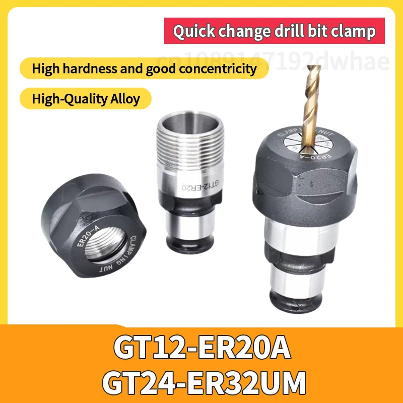 Tapping Tool Quick Change Drill GT12 GT24 ER20 ER32 Tapping Machine Drilling Chuck Quick Change Drilling Tapping Chuck Sleeve
Tapping Tool Quick Change Drill GT12 GT24 ER20 ER32 Tapping Machine Drilling Chuck Quick Change Drilling Tapping Chuck Sleeve
