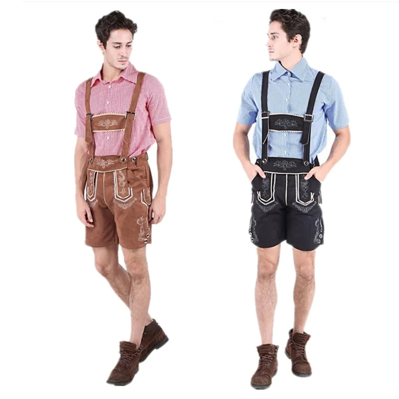 Men's loween Bavarian Beer Festival Costume Set with Overalls Polyester Material Traditional German Clothing Set
Men's loween Bavarian Beer Festival Costume Set with Overalls Polyester Material Traditional German Clothing Set
