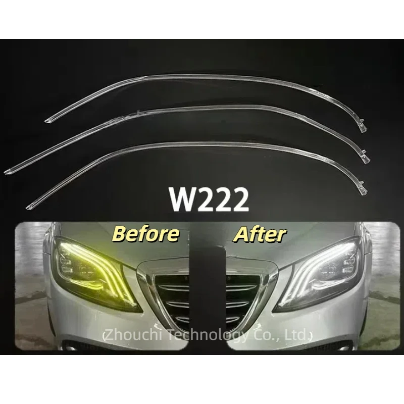 Для Mercedes Benz S-Class W222 2019-2022 DRL Световодная пластина Световодящая трубка Фара Дневные ходовые огни Guide Angel Eye
Для Mercedes Benz S-Class W222 2019-2022 DRL Световодная пластина Световодящая трубка Фара Дневные ходовые огни Guide Angel Eye
