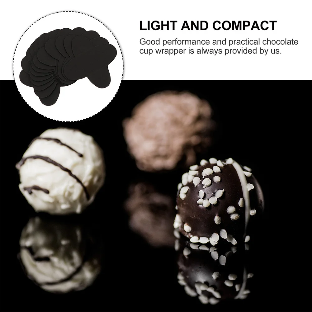 150Pcs Chocolate Wrapping Trays Paper Liner Papers Black Practical Decorative Packaging for Weddings Parties Candy Tray
150Pcs Chocolate Wrapping Trays Paper Liner Papers Black Practical Decorative Packaging for Weddings Parties Candy Tray