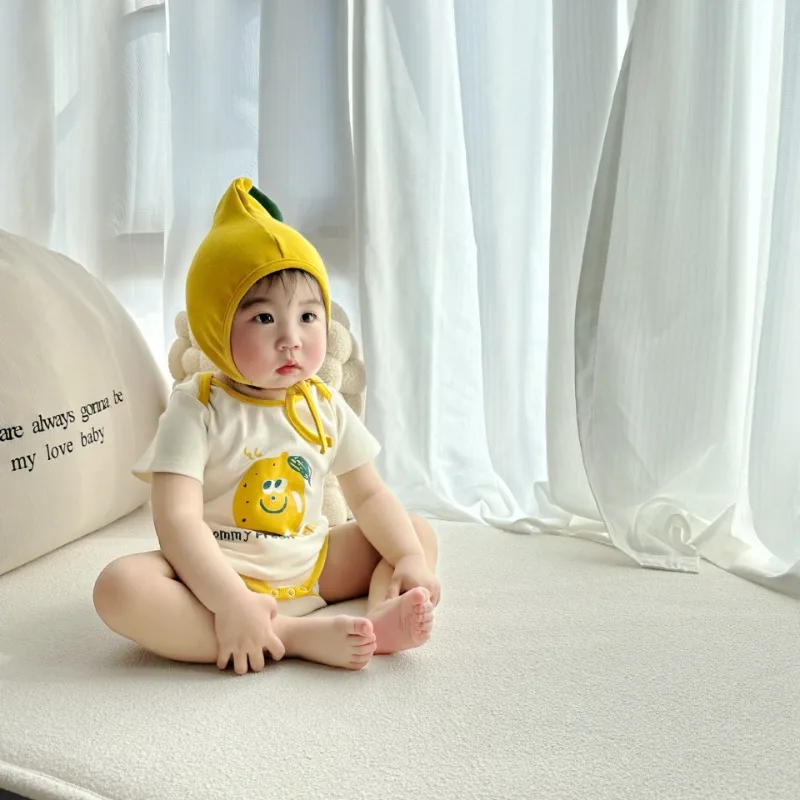 New Summer Bodysuit for Newborns Girl Boy Korean Style Baby Dragon Fruit Print Short Sleeves Round Neck Infant Jumpsuit A2689
New Summer Bodysuit for Newborns Girl Boy Korean Style Baby Dragon Fruit Print Short Sleeves Round Neck Infant Jumpsuit A2689