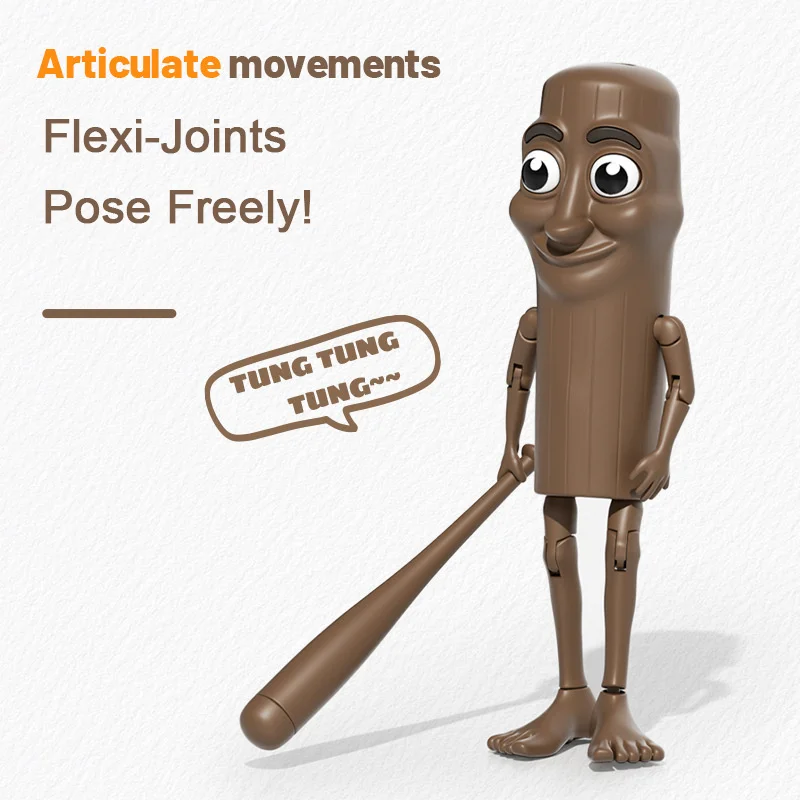 Italian Brainrot TungTungTungSahur Articulate Movements Figure, Doll Assembly Model Figurine
Italian Brainrot TungTungTungSahur Articulate Movements Figure, Doll Assembly Model Figurine
