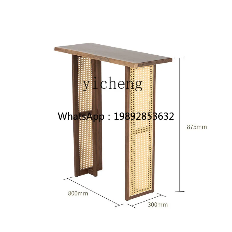 Z1 Black Walnut Wood Entrance Table Wall Solid Wood Extremely Narrow Long Table New Chinese Style Altar
Z1 Black Walnut Wood Entrance Table Wall Solid Wood Extremely Narrow Long Table New Chinese Style Altar