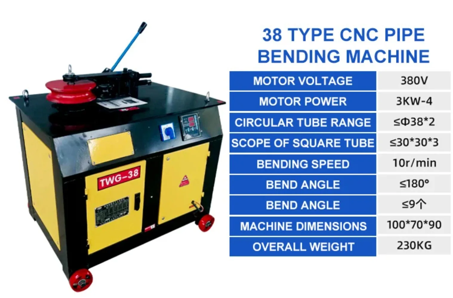 2024 Low Price Hydraulic Stainless Steel Pipe Bending Machine CNC Pipe Bending Machines Prices Small Pipe Bending Machine
2024 Low Price Hydraulic Stainless Steel Pipe Bending Machine CNC Pipe Bending Machines Prices Small Pipe Bending Machine