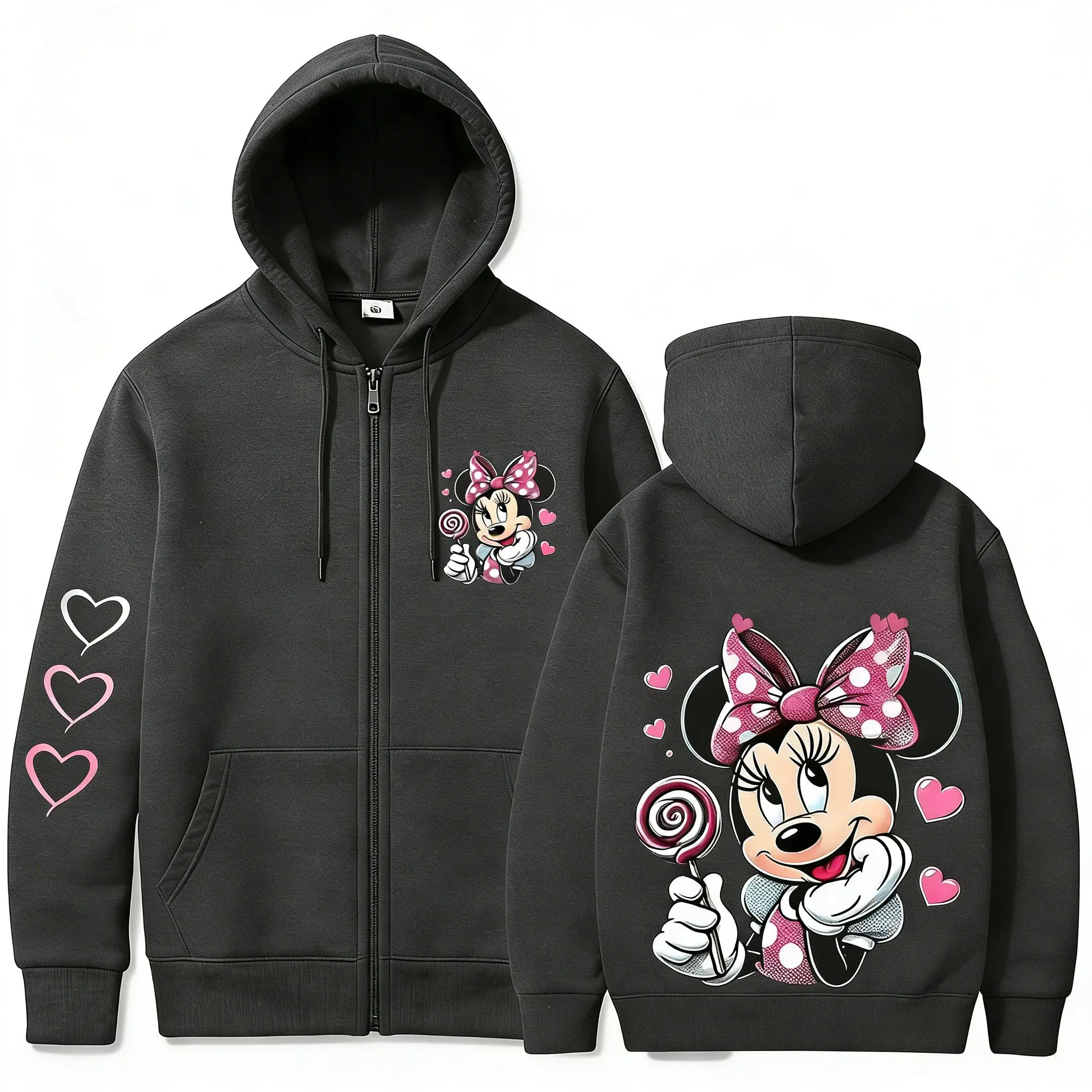 Толстовка на молнии Y2K Disney Minnie Mickey, унисекс, повседневная, уличная одежда, хлопок, весна-осень 2026, новинка
Толстовка на молнии Y2K Disney Minnie Mickey, унисекс, повседневная, уличная одежда, хлопок, весна-осень 2026, новинка