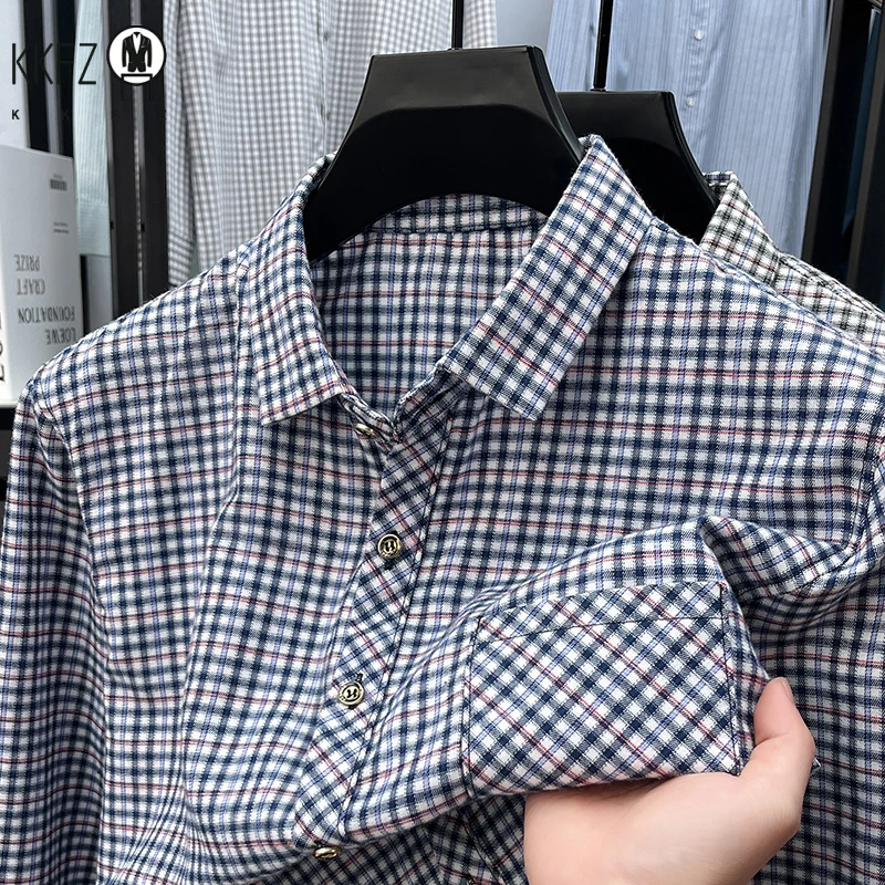 Men's Plaid Long Sleeve Shirt Lapel Collar Wrinkle Resistant Fabric Casual Business Daily Wear Single Pocket
Men's Plaid Long Sleeve Shirt Lapel Collar Wrinkle Resistant Fabric Casual Business Daily Wear Single Pocket