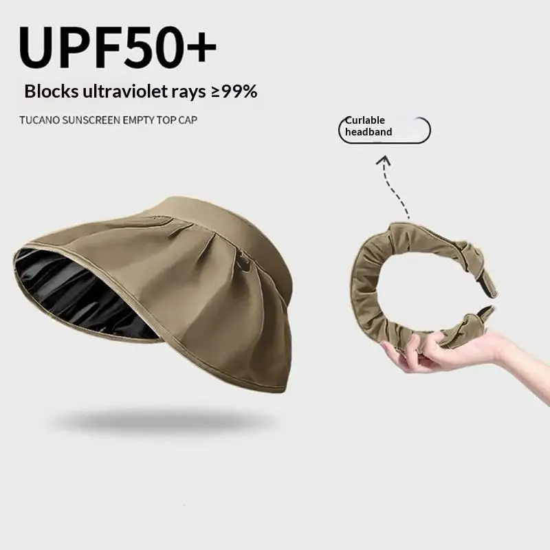 〔BGS3〕UPF50+ Korean Style Wide Brim Crownless Sun Hat Foldable Visor For Women UV Protection Summer Beach Cap
〔BGS3〕UPF50+ Korean Style Wide Brim Crownless Sun Hat Foldable Visor For Women UV Protection Summer Beach Cap