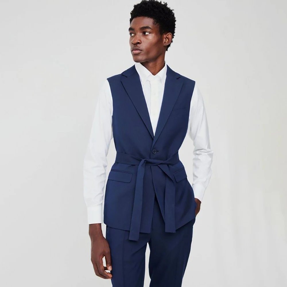 Modern Men's Suit Two Piece Pant Set Sleeveless Notch Lapel Single Button Blazer+Trousers Summer Streetwear Daily Office Costume
Modern Men's Suit Two Piece Pant Set Sleeveless Notch Lapel Single Button Blazer+Trousers Summer Streetwear Daily Office Costume
