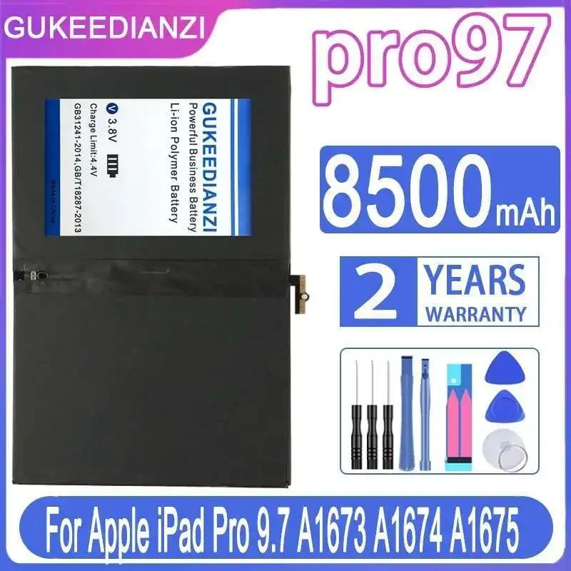 8500Mah Pro97 Long Lasting For Apple Ipad Pro 9.7 A1673 A1674 A1675 Tablet Battery
8500Mah Pro97 Long Lasting For Apple Ipad Pro 9.7 A1673 A1674 A1675 Tablet Battery