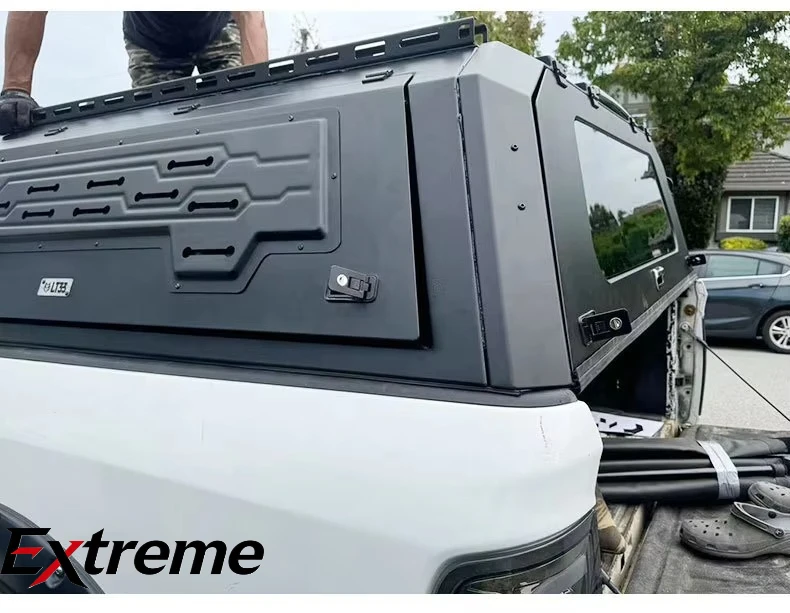 ExtremQuality Aluminum Alloy Pickup Hardtop Truck Canopy for Ford Ranger Raptor Camper Shell No Drill Installation Tonneau Cover
ExtremQuality Aluminum Alloy Pickup Hardtop Truck Canopy for Ford Ranger Raptor Camper Shell No Drill Installation Tonneau Cover