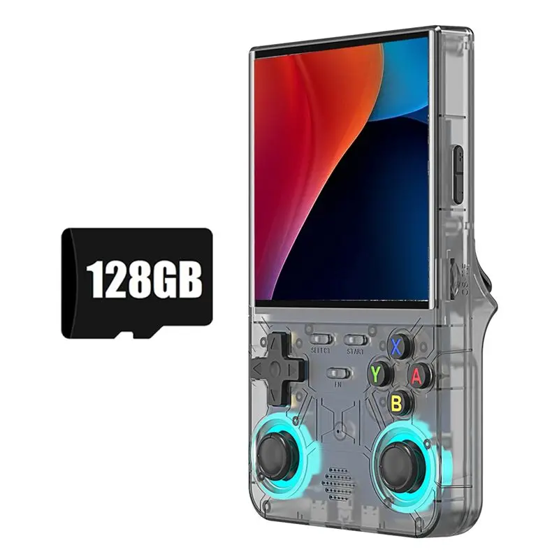 LXYB18B R36 Ultra Retro Handheld Video Game Console 128GB 20000+ Games 4.0 Inch Screen 3D Joystick Linux Portable Game Player
LXYB18B R36 Ultra Retro Handheld Video Game Console 128GB 20000+ Games 4.0 Inch Screen 3D Joystick Linux Portable Game Player