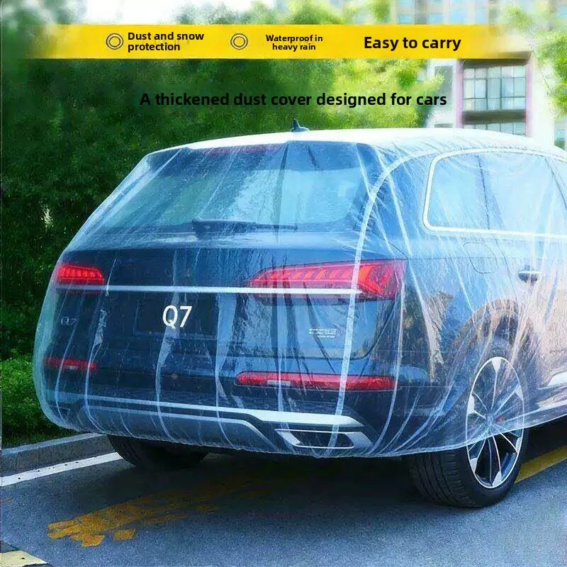 Disposable Car Cover Thick Plastic Dustproof for Cars Universal 5 Series Bird Shit Proof Storage Organizer
Disposable Car Cover Thick Plastic Dustproof for Cars Universal 5 Series Bird Shit Proof Storage Organizer