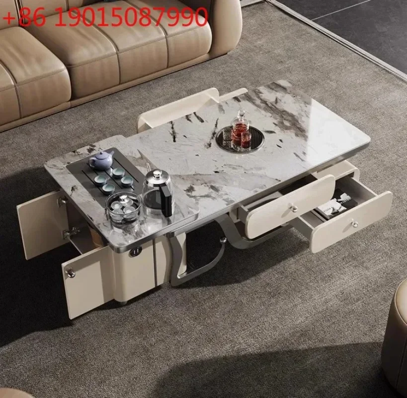 Living room household storage integrated light luxury modern small apartment minimalist high-end small tea table
Living room household storage integrated light luxury modern small apartment minimalist high-end small tea table