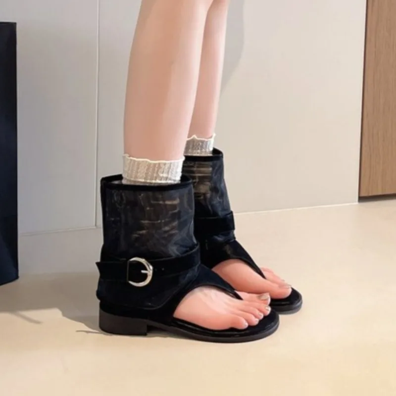 2026 New Summer Mesh Thong Sandals for Women, High-Increase Mid-Calf Fashion Retro Open-Toe Roman Sandals for Women
2026 New Summer Mesh Thong Sandals for Women, High-Increase Mid-Calf Fashion Retro Open-Toe Roman Sandals for Women