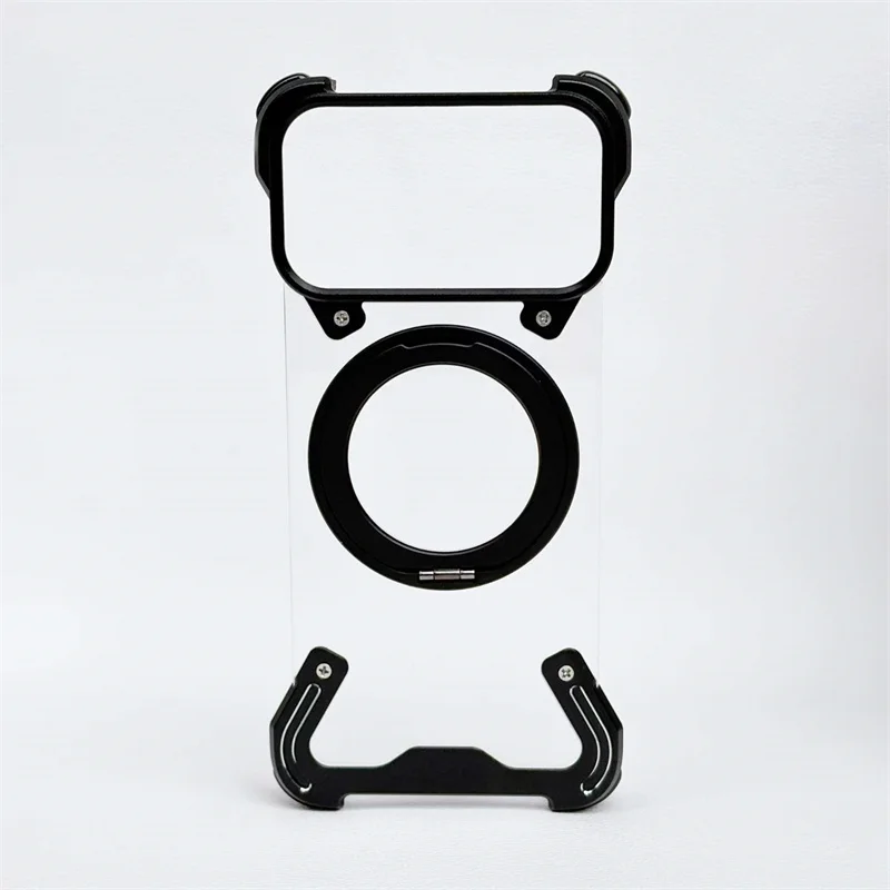 For iPhone 14 15 16 17 Pro Max Transparent Aluminum Alloy Case For Magsafe Frameless Shell 360° Rotate Magnetic Shockproof Cover
For iPhone 14 15 16 17 Pro Max Transparent Aluminum Alloy Case For Magsafe Frameless Shell 360° Rotate Magnetic Shockproof Cover