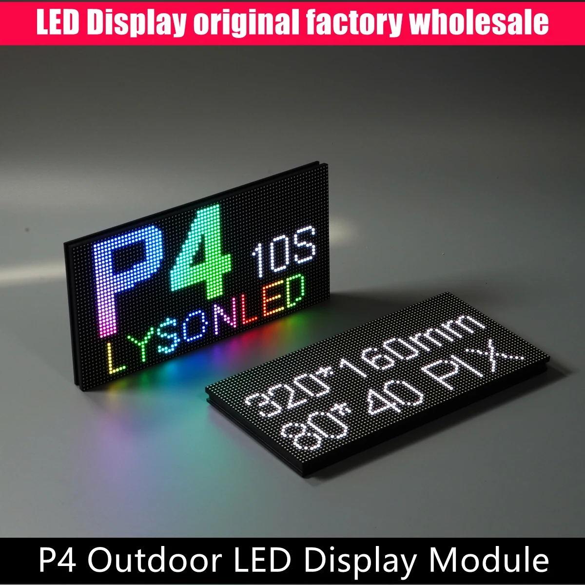 Outdoor Waterproof P4 High Quality 320mmx160mmSMD Full Color Video Display Pantalla led Matrix 80x40 Pixels
Outdoor Waterproof P4 High Quality 320mmx160mmSMD Full Color Video Display Pantalla led Matrix 80x40 Pixels