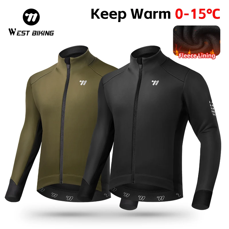 WEST BIKING Thermal Winter Cycling Jacket Fleece Men Coats MTB Bike Clothing Windproof Jersey Bicycle Motorcycle Jacket 0℃-15℃
WEST BIKING Thermal Winter Cycling Jacket Fleece Men Coats MTB Bike Clothing Windproof Jersey Bicycle Motorcycle Jacket 0℃-15℃