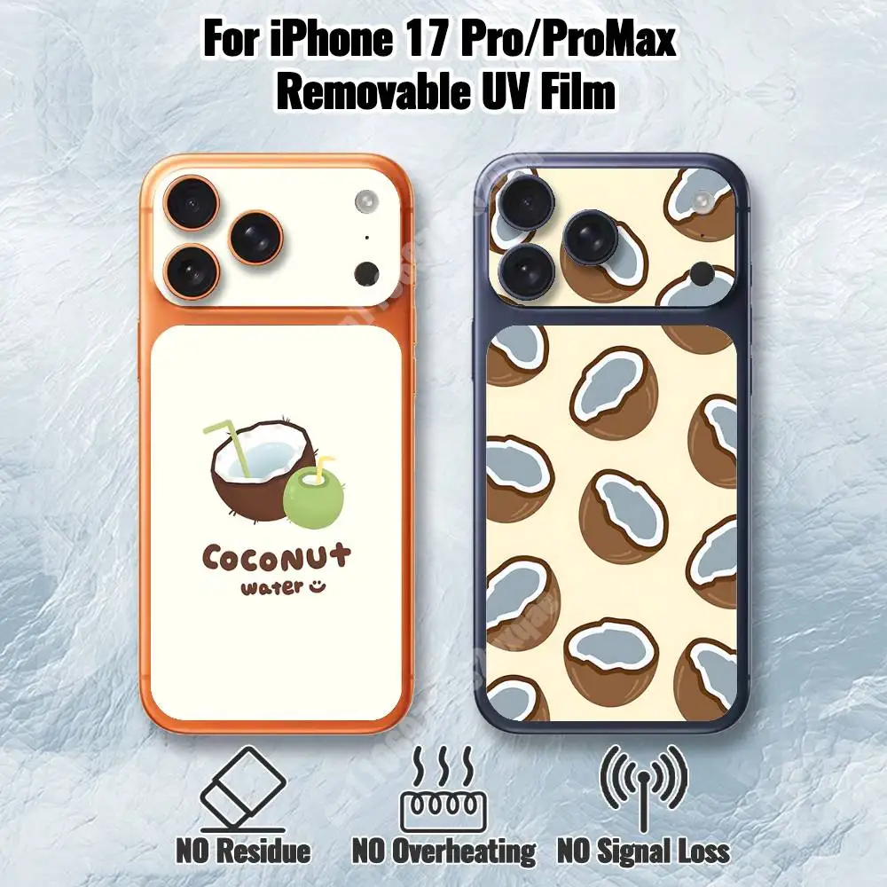 Summer Tropical Coconut Removable UV Film for iPhone 17 Pro 17 ProMax HD Decal Skin
Summer Tropical Coconut Removable UV Film for iPhone 17 Pro 17 ProMax HD Decal Skin