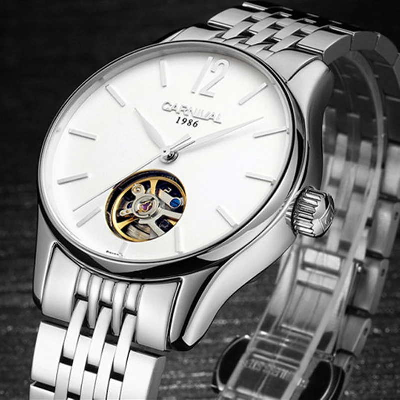 New Switzerland Luxury Brand Carnival Automatic Mechanical Men‘s Watches Waterproof Sapphire Dual Skeleton Business Clock C612
New Switzerland Luxury Brand Carnival Automatic Mechanical Men‘s Watches Waterproof Sapphire Dual Skeleton Business Clock C612