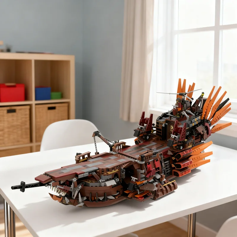2937pcs MOC Steampunk Pirate Aircraft Carrier The Punk Pirates Model Building Blocks Architecture Toy Christmas Gifts Brick Kids
2937pcs MOC Steampunk Pirate Aircraft Carrier The Punk Pirates Model Building Blocks Architecture Toy Christmas Gifts Brick Kids