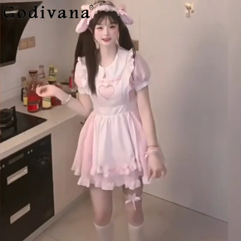Large Size Cute Sweet Woman Servant Cos Princess Lolita Dress Fashion High Waist A-line Peter Pan Collar Short Sleeve Dresses
Large Size Cute Sweet Woman Servant Cos Princess Lolita Dress Fashion High Waist A-line Peter Pan Collar Short Sleeve Dresses