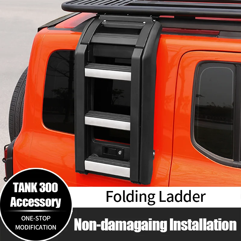 For GWM Tank 300 Side Ladder Off Road Aluminum Alloy Side Climbing Locking Foldable Folding Ladder
For GWM Tank 300 Side Ladder Off Road Aluminum Alloy Side Climbing Locking Foldable Folding Ladder