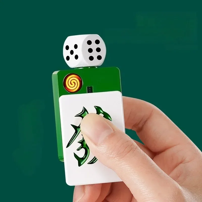 Rotating Dice Mahjong Stereoscopic Design Type-C Charging Tungsten Wire Lighter Pull Down Ignition Outdoor Fun Lighter
Rotating Dice Mahjong Stereoscopic Design Type-C Charging Tungsten Wire Lighter Pull Down Ignition Outdoor Fun Lighter