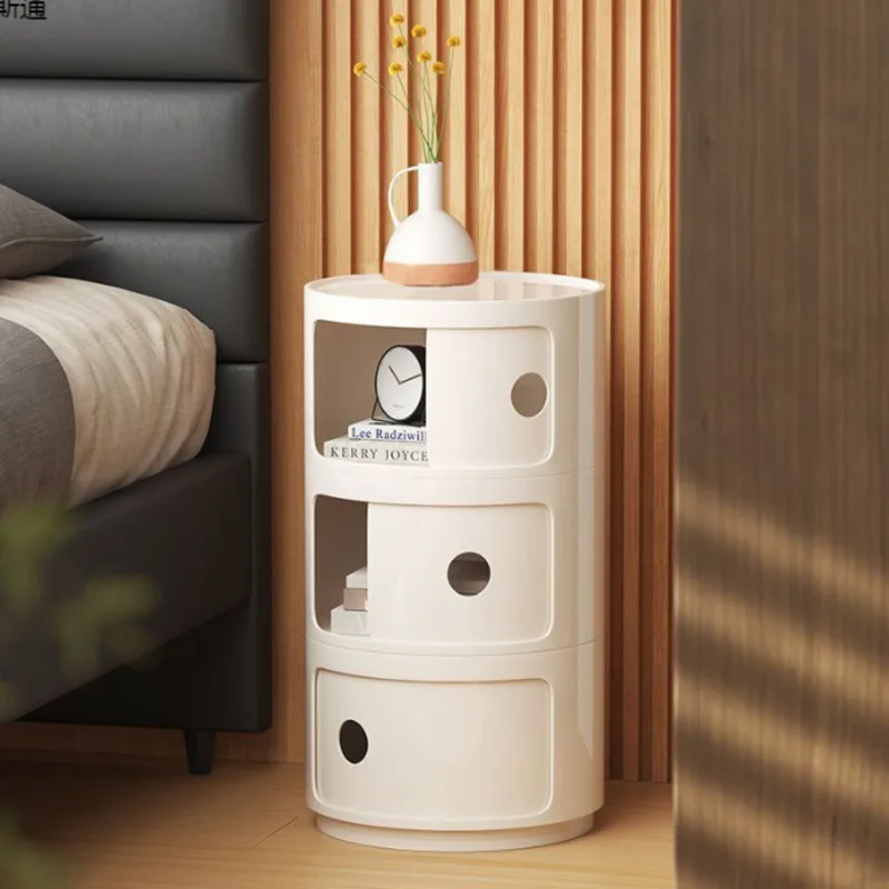 Bedroom Bedside Table Living Room Storage Cabinet Plastic Side Cabinet Sofa Side Table Round Storage Cabinet Large Capacity
Bedroom Bedside Table Living Room Storage Cabinet Plastic Side Cabinet Sofa Side Table Round Storage Cabinet Large Capacity