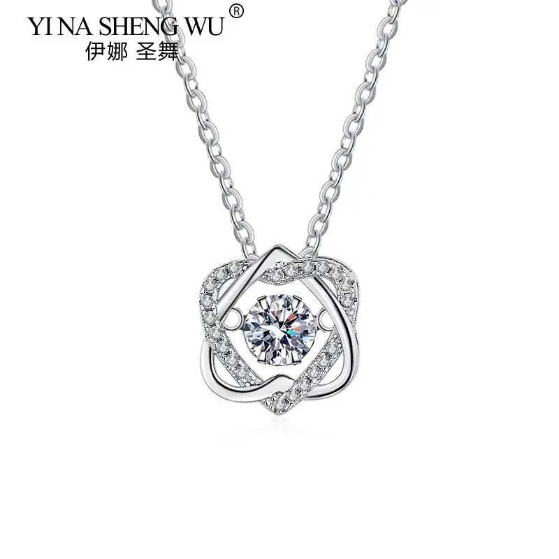 S925 Silver Moissanite 0.5ct Hexagram Smart Necklace Female Beating Heart Fashion Collarbone Chain to Send Lover Gifts
S925 Silver Moissanite 0.5ct Hexagram Smart Necklace Female Beating Heart Fashion Collarbone Chain to Send Lover Gifts