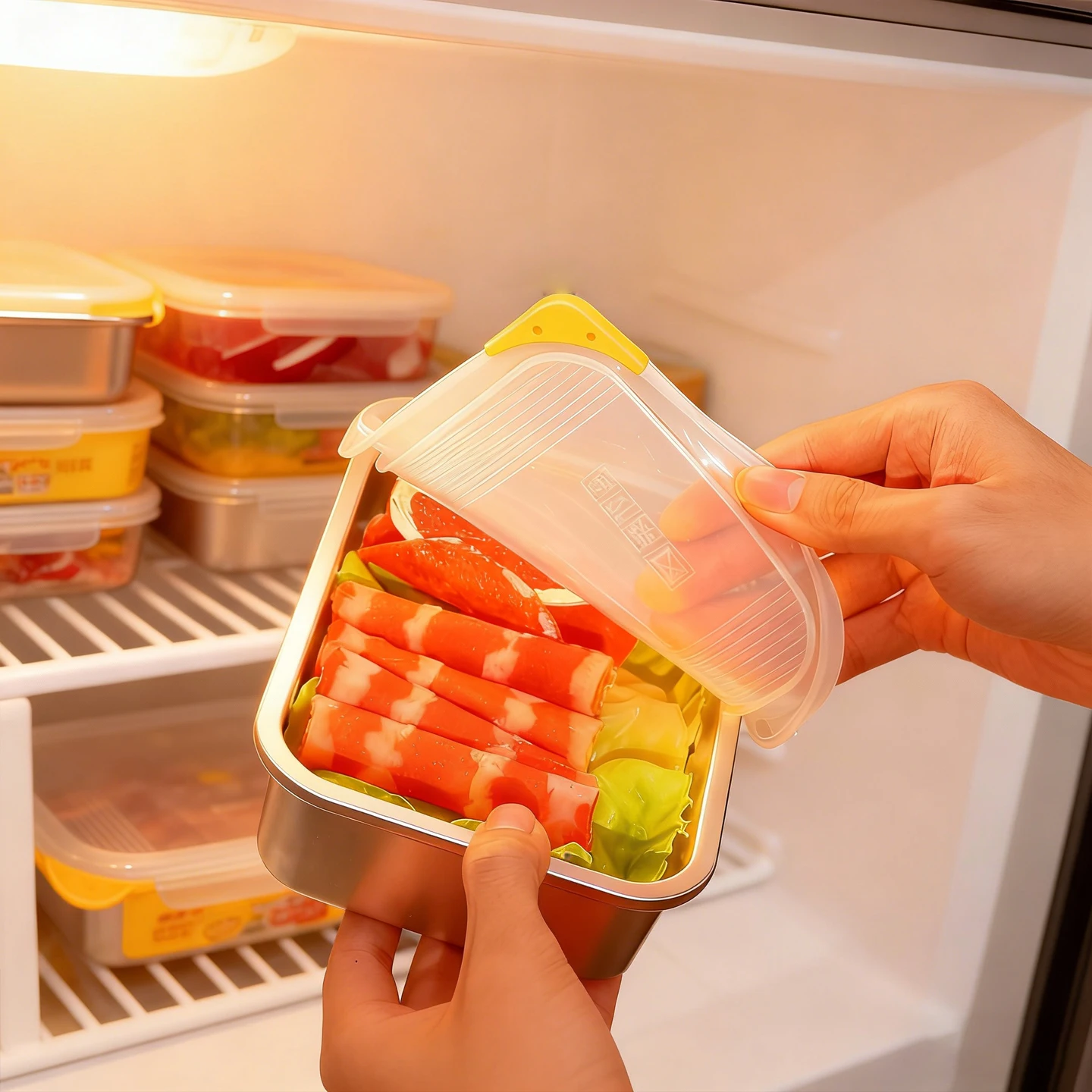 Sealed 304 Stainless Steel Food Preservation Box Fruit Vegetable Meat Storage Container Refrigerator Fresh-keeping Box Oven Safe
Sealed 304 Stainless Steel Food Preservation Box Fruit Vegetable Meat Storage Container Refrigerator Fresh-keeping Box Oven Safe