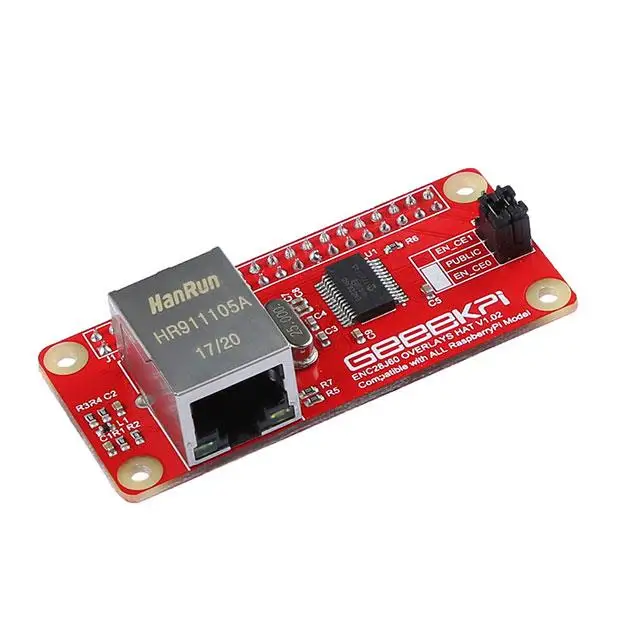 New 103990283 ENC28J60 OVERLAYS HAT FOR RASPBE
New 103990283 ENC28J60 OVERLAYS HAT FOR RASPBE