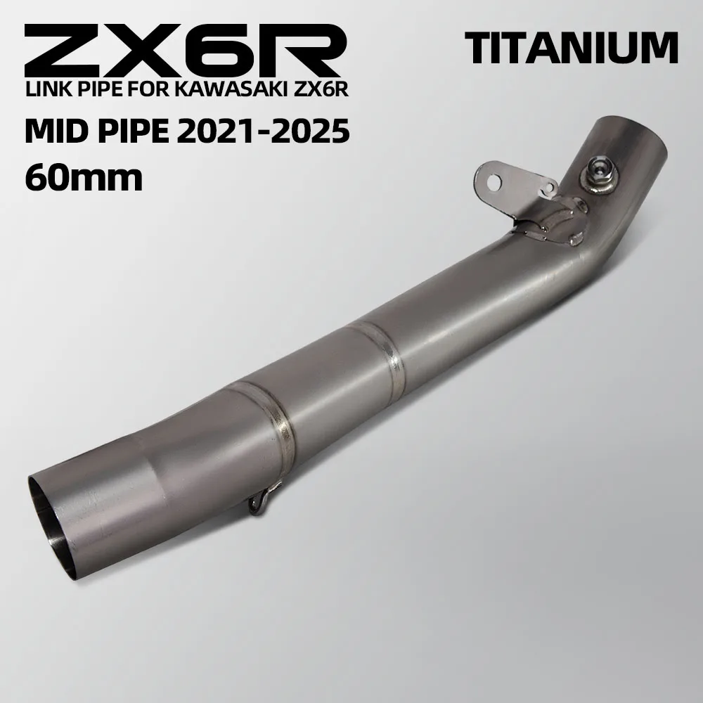 Motorcycle Exhaust Tube Kit Motorbike Exhausts 60MM Mid Pipe Racing Line Escape Adapter For Kawasaki ZX6R ZX-6R ZX636 2021-2025
Motorcycle Exhaust Tube Kit Motorbike Exhausts 60MM Mid Pipe Racing Line Escape Adapter For Kawasaki ZX6R ZX-6R ZX636 2021-2025