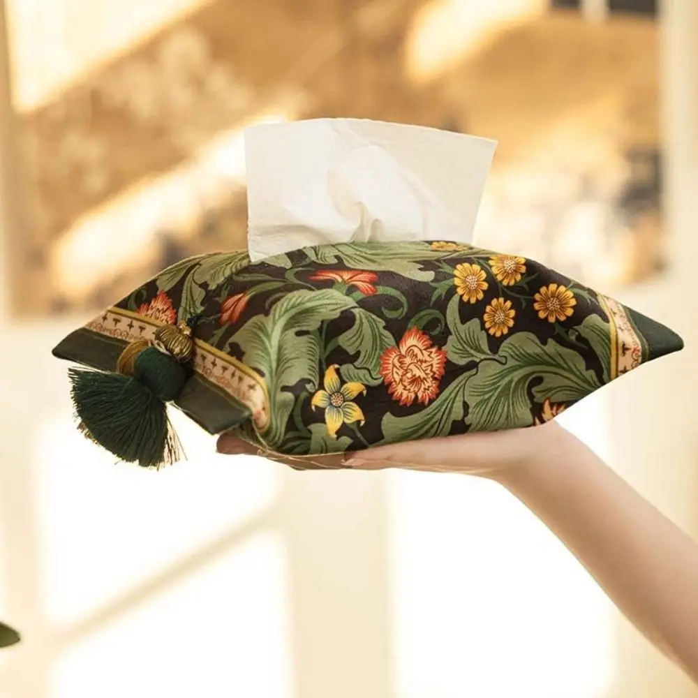 Chinese Style Portable Fabric Tissue Box Polyester Washable Flower Paper Bag Retro Desktop Tissue Bag Restaurant
Chinese Style Portable Fabric Tissue Box Polyester Washable Flower Paper Bag Retro Desktop Tissue Bag Restaurant