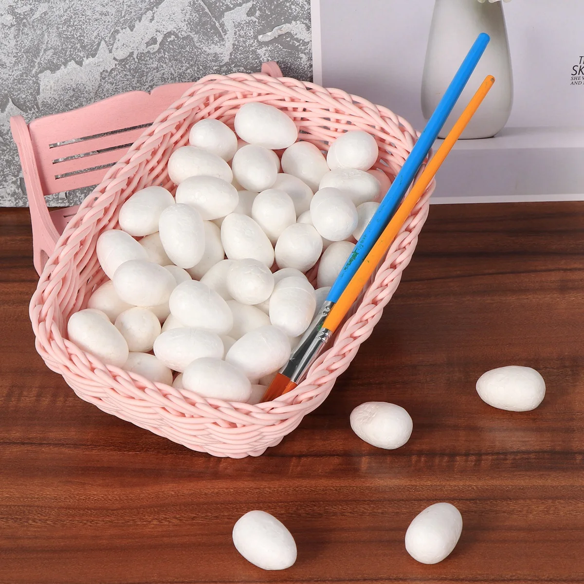 50pcs Foam Eggs Premium Durable Easter DIY Crafts Projects Soft Polystyrene Decoration Child Art Enjoy Family Time
50pcs Foam Eggs Premium Durable Easter DIY Crafts Projects Soft Polystyrene Decoration Child Art Enjoy Family Time