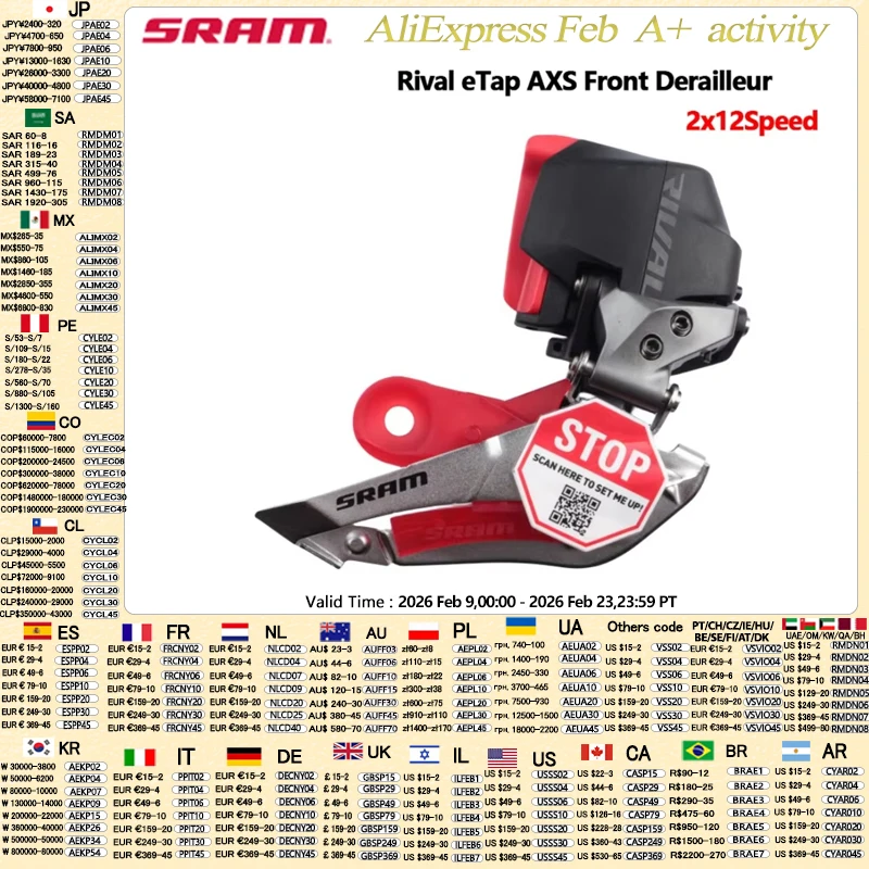 Передний переключатель передач Sram RIVAL Stage AXS Braze On 2x12Speed, электронный велосипедный переключатель передач, задний переключатель передач 12S для дорожного велосипеда
Передний переключатель передач Sram RIVAL Stage AXS Braze On 2x12Speed, электронный велосипедный переключатель передач, задний переключатель передач 12S для дорожного велосипеда