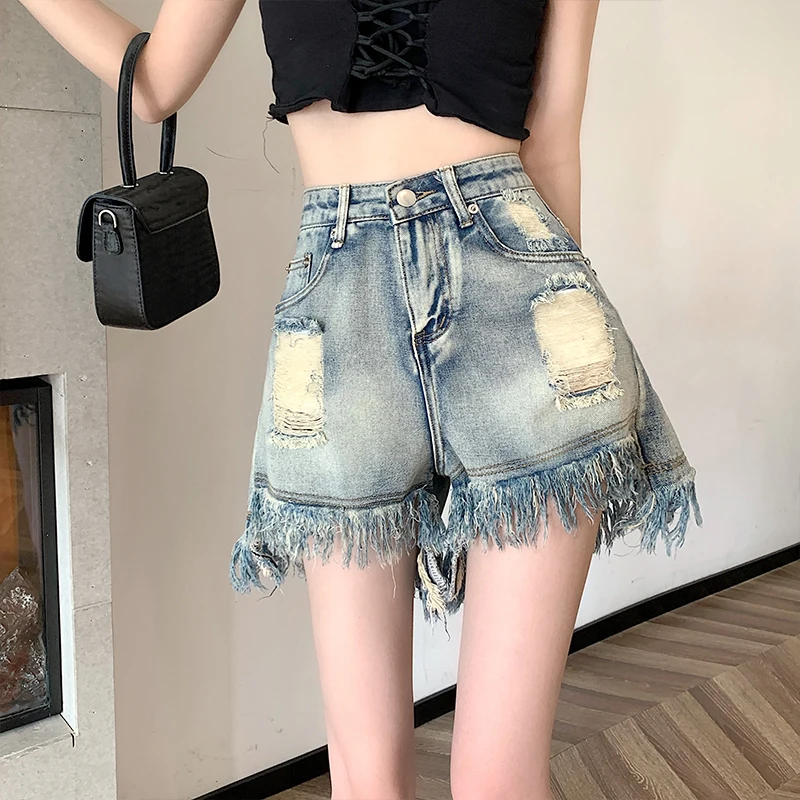 Gyaru Модная тенденция Женская одежда Джинсовые шорты для девочек Мешковатые рваные Y2K Jorts Новые потертые шорты трапециевидной формы с высокой талией
Gyaru Модная тенденция Женская одежда Джинсовые шорты для девочек Мешковатые рваные Y2K Jorts Новые потертые шорты трапециевидной формы с высокой талией