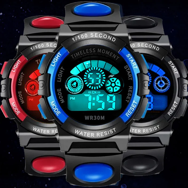 Kids Children's Watch Electronic Digital Wristwatch for Boys Girls 30m Life Waterproof Student Sports Watches Colorful Clock
Kids Children's Watch Electronic Digital Wristwatch for Boys Girls 30m Life Waterproof Student Sports Watches Colorful Clock
