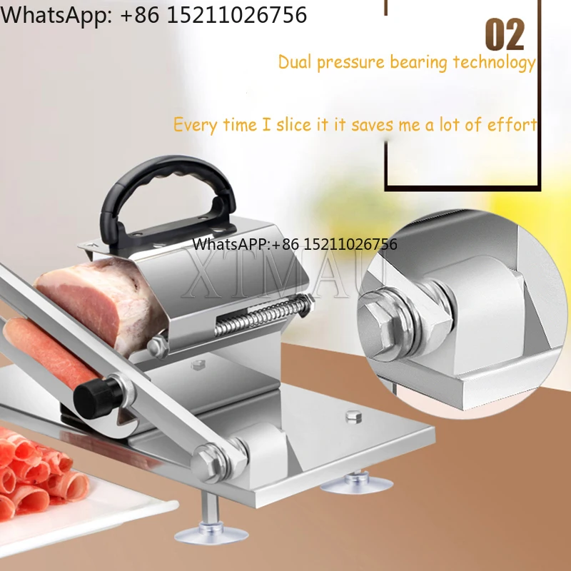 Kitchen Manual Slicer For Vegetables Meat Suction Cup Design Stainless Steel Washable Meat Slicer Gadget
Kitchen Manual Slicer For Vegetables Meat Suction Cup Design Stainless Steel Washable Meat Slicer Gadget