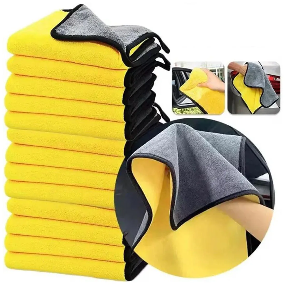 Premium Microfiber Car Cleaning Towel - Ultra-Soft Super Absorbent, Lint & Streak-Free for Car Detailing & Household Cleaning
Premium Microfiber Car Cleaning Towel - Ultra-Soft Super Absorbent, Lint & Streak-Free for Car Detailing & Household Cleaning