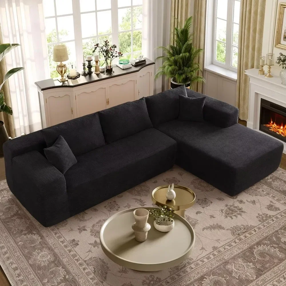 104" Modular Sectional Sofa Couch,L-Shape Upholstered Cloud Couch,Modern Minimalist Couches for Living Room, Free Combination
104" Modular Sectional Sofa Couch,L-Shape Upholstered Cloud Couch,Modern Minimalist Couches for Living Room, Free Combination