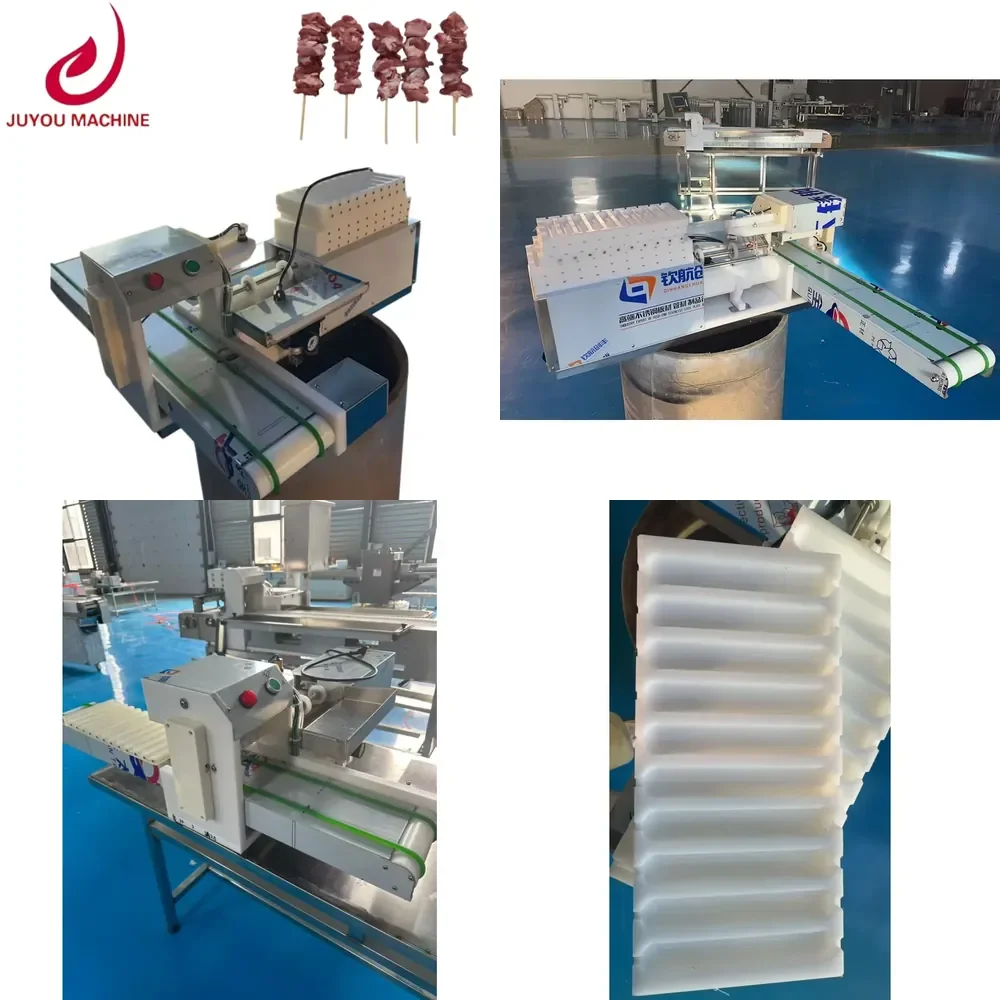 Hot saleJUYOU Commercial Customizable Meat Skewer Machine Automatic Beef Chicken Pork Meat Skewer Machine
Hot saleJUYOU Commercial Customizable Meat Skewer Machine Automatic Beef Chicken Pork Meat Skewer Machine