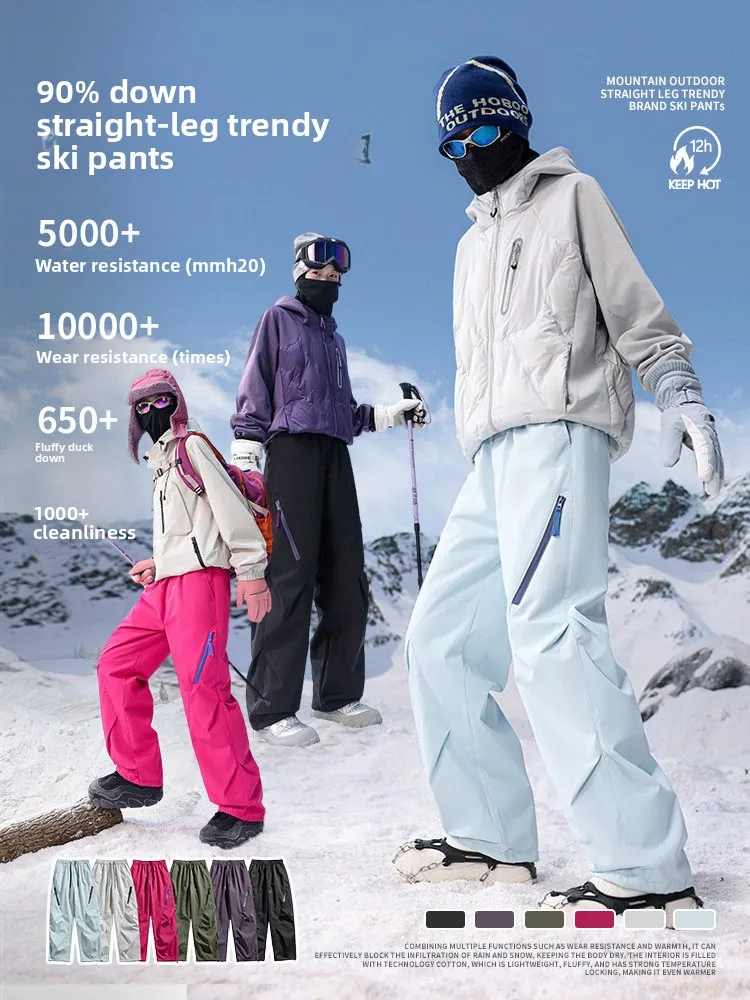 Мужские зимние пуховые брюки-трансформеры 3-в-1 для активного отдыха, утепленные, комфортные, прямого кроя, с множеством карманов
Мужские зимние пуховые брюки-трансформеры 3-в-1 для активного отдыха, утепленные, комфортные, прямого кроя, с множеством карманов