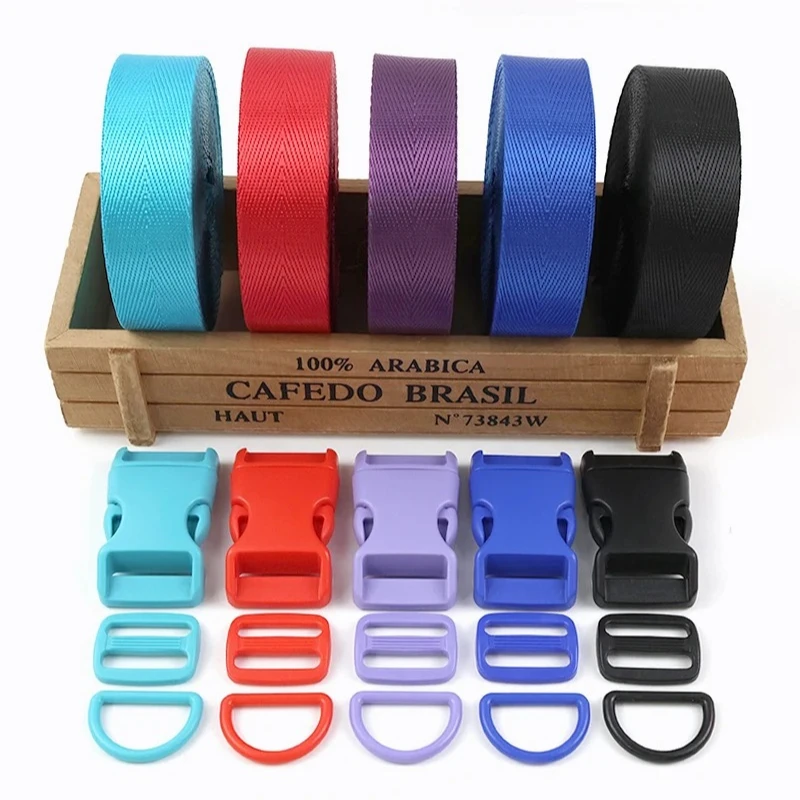 2/5Sets 20/25mm Plastic Buckle with Nylon Webbing Bag Strap Backpack Release Closure Buckle Belt Loop Clasp DIY Sewing Accessory
2/5Sets 20/25mm Plastic Buckle with Nylon Webbing Bag Strap Backpack Release Closure Buckle Belt Loop Clasp DIY Sewing Accessory