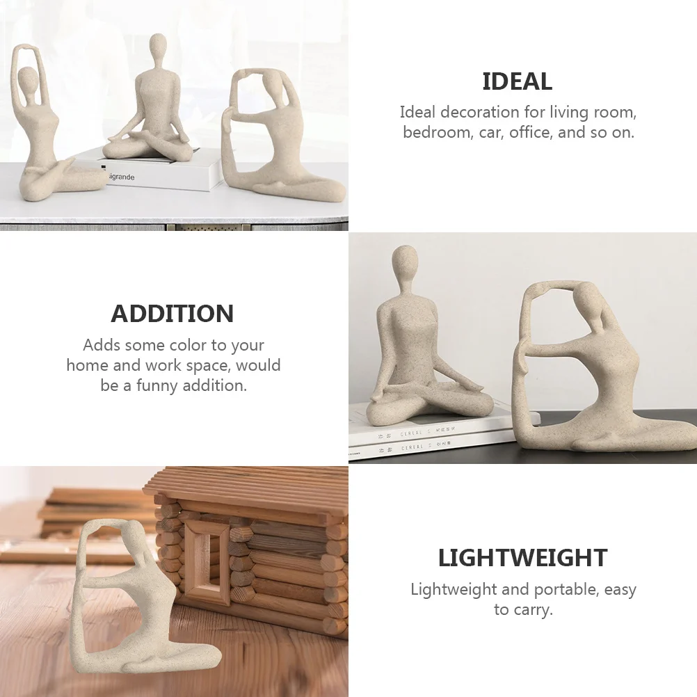 Resin Yoga Statue Desktop Ornament Home Decor Lightweight Portable Indoor Outdoor Decoration Yoga Figure Shape Ornament
Resin Yoga Statue Desktop Ornament Home Decor Lightweight Portable Indoor Outdoor Decoration Yoga Figure Shape Ornament