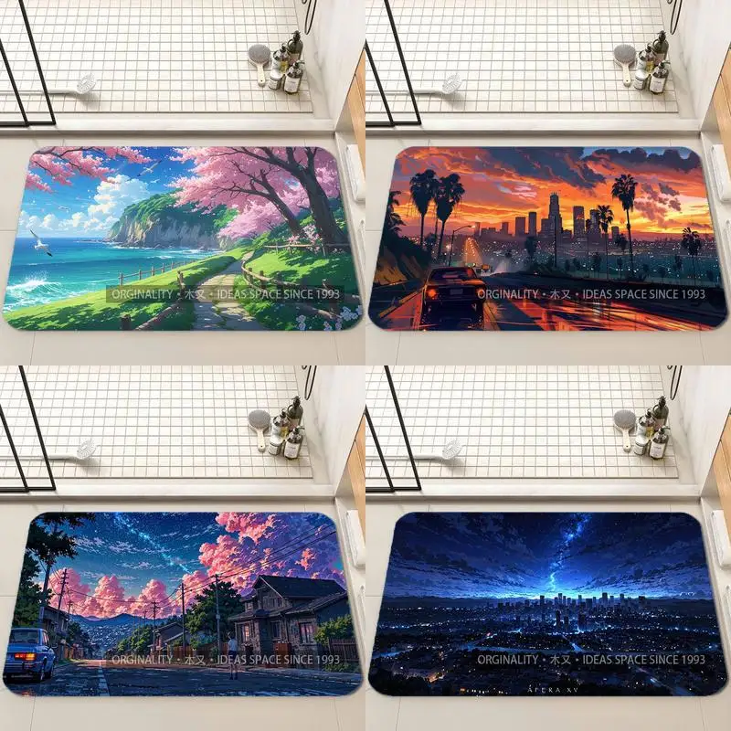 Cherry Blossom Coastal Scene Living Room Decoration Home Sofa Non-Slip Carpet Study Bedroom Tatami Children'S Soft Floor Mat
Cherry Blossom Coastal Scene Living Room Decoration Home Sofa Non-Slip Carpet Study Bedroom Tatami Children'S Soft Floor Mat