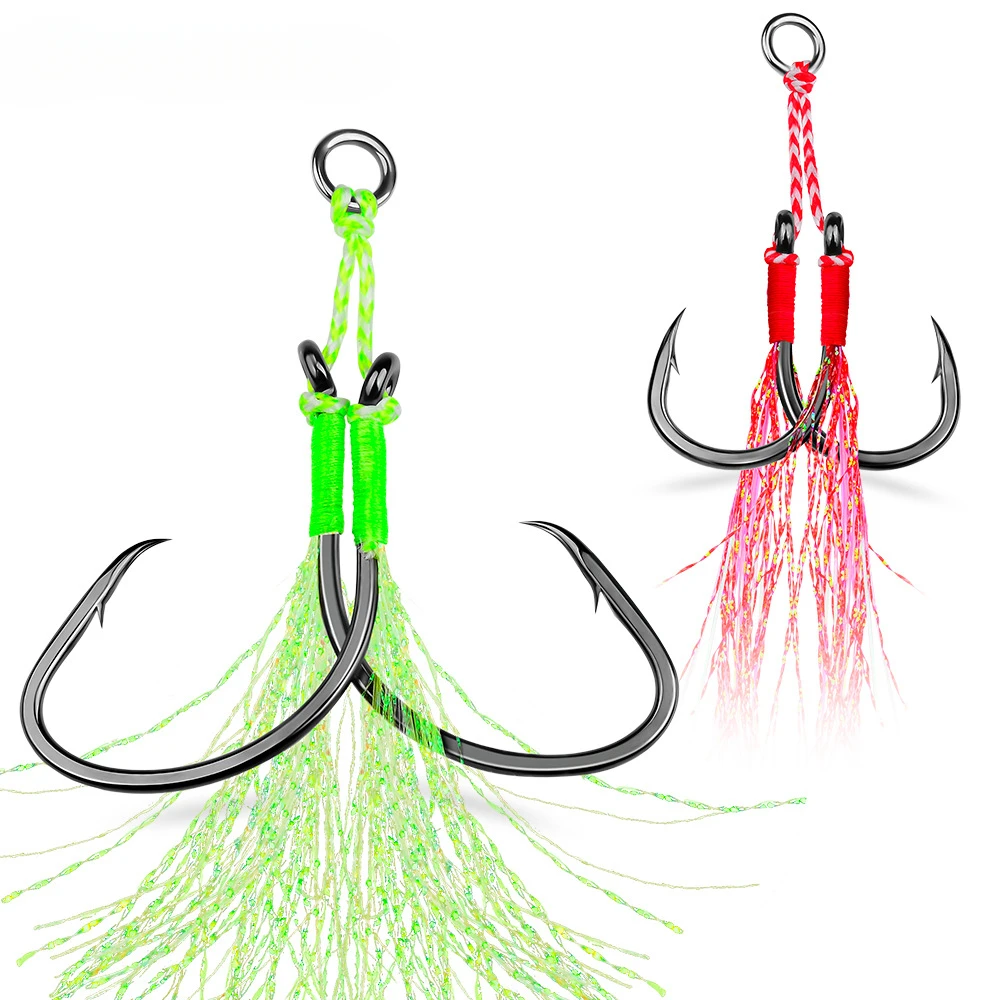 2pcs/lot Assist jigging Hook High Carbon Steel Angle Barbed Thread Light Lures Fishing Tackle Slow Jigging Sea Pesca Fishhook
2pcs/lot Assist jigging Hook High Carbon Steel Angle Barbed Thread Light Lures Fishing Tackle Slow Jigging Sea Pesca Fishhook