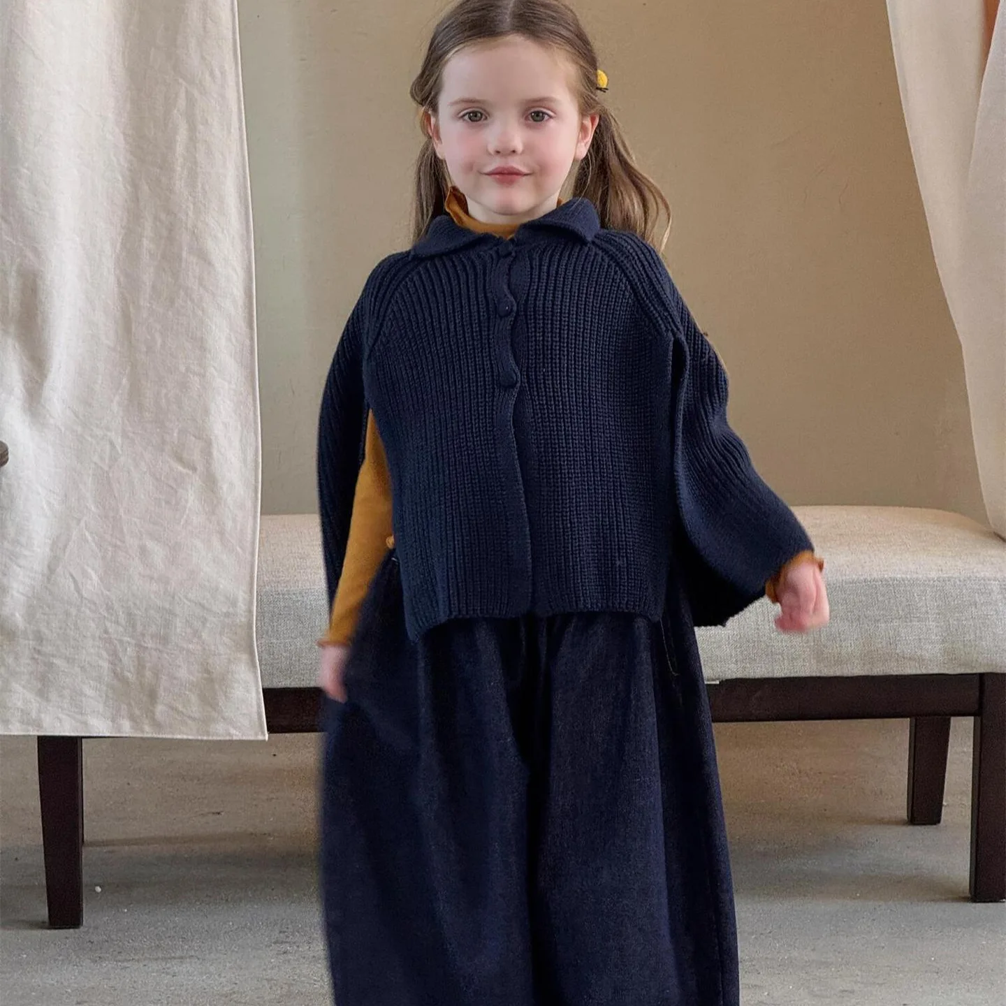 Girls Sweater 2025 Autumn New Childrens Clothing Korean Girl Baby Solid Color Knitwear Woolen Shawl Casual Simple All Match
Girls Sweater 2025 Autumn New Childrens Clothing Korean Girl Baby Solid Color Knitwear Woolen Shawl Casual Simple All Match
