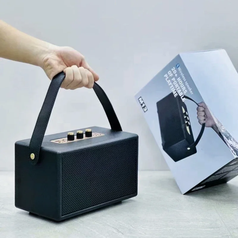 Новый M13 20 Вт портативные домашние ретро колонки Bluetooth беспроводные стереозвуковые колонки уличный аудиоплеер с глубокими басами Caixa De Som
Новый M13 20 Вт портативные домашние ретро колонки Bluetooth беспроводные стереозвуковые колонки уличный аудиоплеер с глубокими басами Caixa De Som