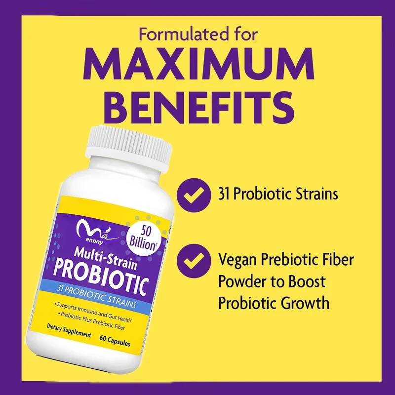 50 billion colony units - Intestinal health, immune support, digestion, Lactobacillus acidophilus, prebiotics and probiotics
50 billion colony units - Intestinal health, immune support, digestion, Lactobacillus acidophilus, prebiotics and probiotics