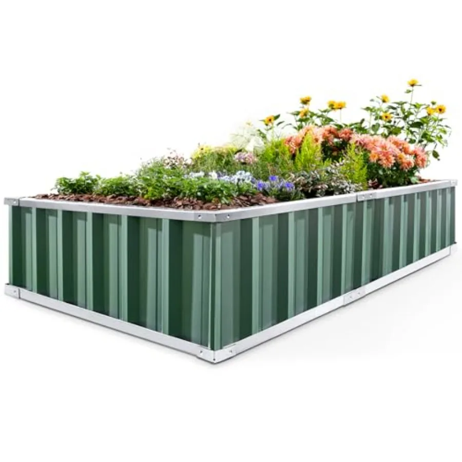 Raised Garden Bed 68"x 36"x 12" Galvanized Steel Metal Outdoor Garden Planter Box Kit with 2 Pairs of Gloves
Raised Garden Bed 68"x 36"x 12" Galvanized Steel Metal Outdoor Garden Planter Box Kit with 2 Pairs of Gloves